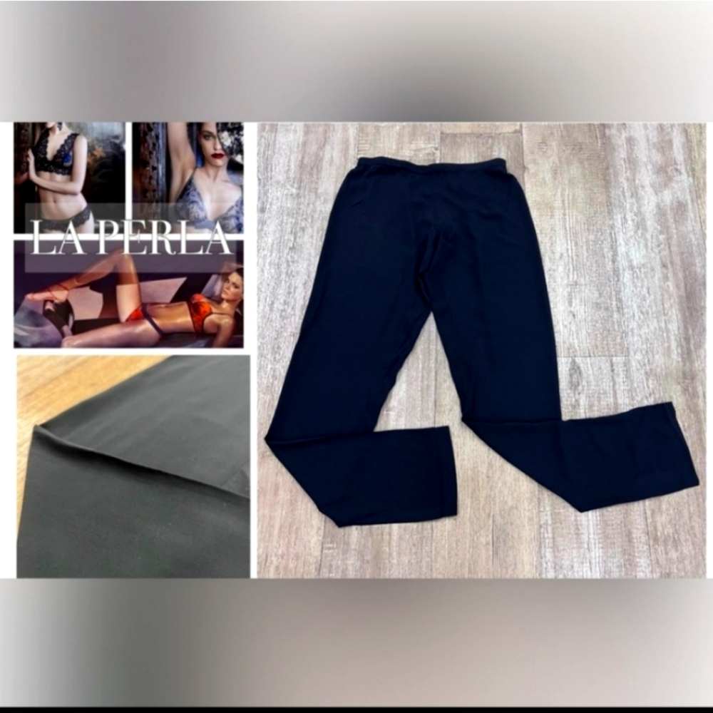 NWT LA PERLA Swim Cover Up Pant Luxury Black Size 10